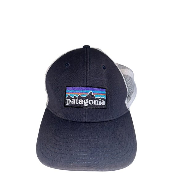 Patagonia P-6 Logo Trucker Hat Youth Boys One Size Snapback Mesh One Size - Picture 1 of 5